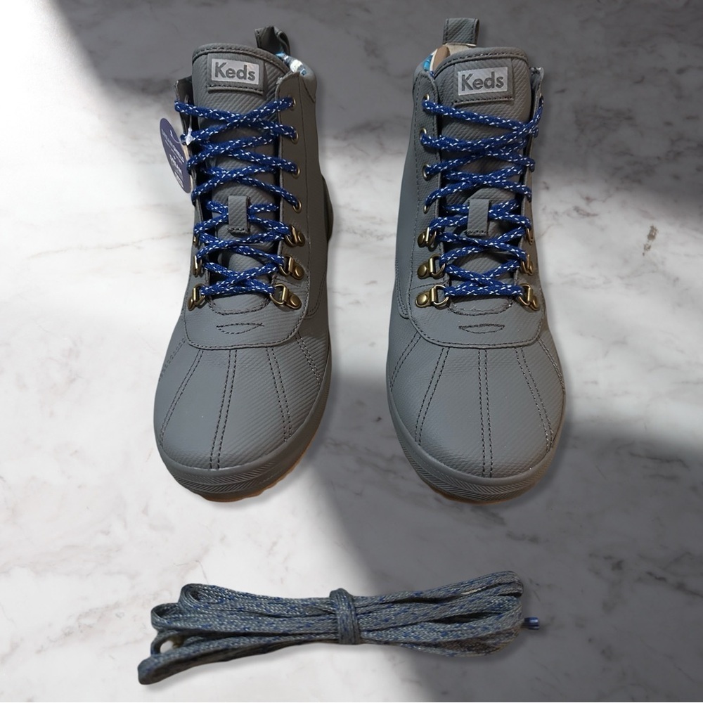 NIB Women’s KEDS Scout Boot II Water Resistant W/ Dream Foam Matte Gray Size 11 - Picture 1 of 12